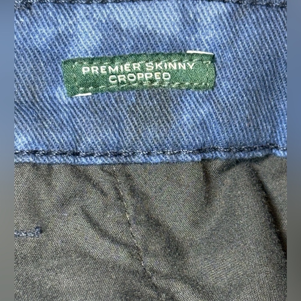 Lauren Ralph Lauren Jeans Womens 20W Blue Acid Wash Premier Skinny Cropped 42" - Picture 7 of 10